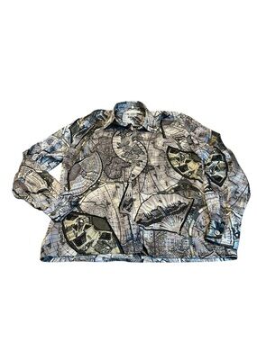 WORTH silk button down